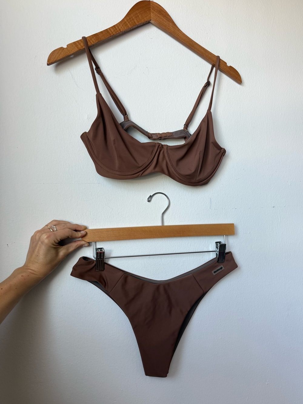Blackbough Brown Two-Piece Bikini BOTTOMS- top in separate listing